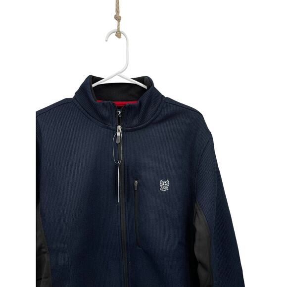 NWT Chaps Performance Jacket Full Zip Long Sleeve American Navy Blue Size Medium - Picture 3 of 10